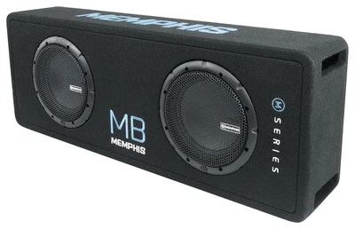 $299.95 • Buy Memphis Audio MBE8D2 700w RMS Dual 8  Loaded Car Subwoofers In Sub Box Enclosure