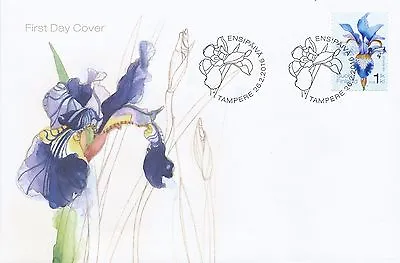 £2.46 • Buy Finland 2016 FDC - Siberian Iris - Iris Sibirica - Flower - Flowers - Flora