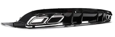 C63S Styler Rear Diffuser Chrome Exhaust Tips For Benz W205 C205 Coupe AMG • $168.12