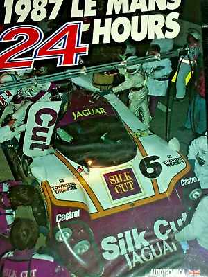 Book 24 Hours Le Mans Official Annual Yearbook 1987 Porsche 962 Silk Cut Jaguar • £64.99