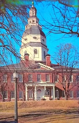 Maryland State House Building Colonial State House Built In 1772  - Postcard • $6.95