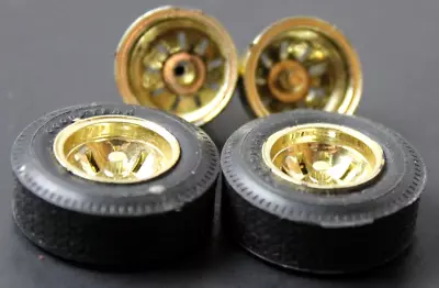 Vintage Junkyard Plastic 1:24/1:25 Gold Wheels • $7.95