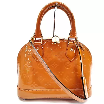 Louis Vuitton LV Hand Bag  Alma BB Beige Vernis 2650195 • $343