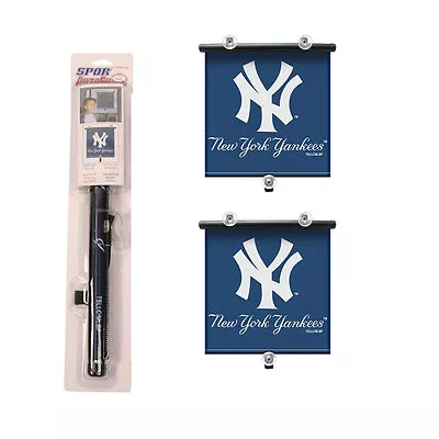 New 2pcs New York Yankees Car Truck Universal Fit Window Sun Shade Sunshade • $22.32