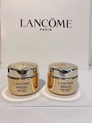 Lancom Absolu Soft＆rich Cream With Grand Rose Extra15ml Each (30ml)new No Boxed • £41.88
