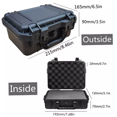 Shockproof Waterproof Case For Expensive Fragile Equipment ABS Hard Suitcase • £19.42