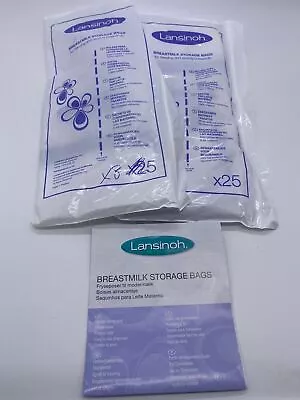 Bundle Of 33 Lansinoh 180ml Breast Milk Storage/Freezer Bags  • £9.99