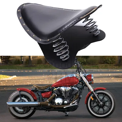 Bobber Black Motorcycle Solo Seat Spring For Yamaha V Star 1300 1100 950 650 250 • $83.79