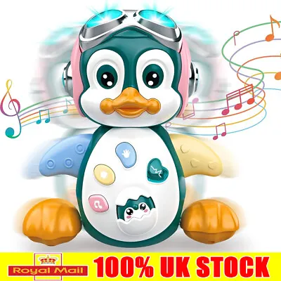 Baby Interactive Musical Light Up Crawling Penguin Toy Moving Infant Toddler Toy • £9.99