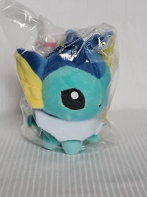 Japan Pokemon Center Original Fluffy Mascot Pokemon Dolls Vaporeon Key Chain • $27.95