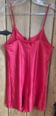 BNWOT Marks & Spencer Red Silky Playsuit Style Negligee Size 10 • £8.50