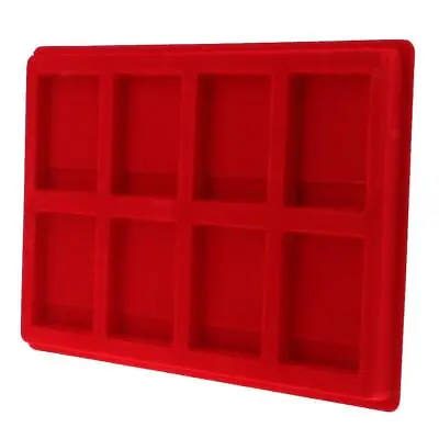 8 Grid Velvet Frame Series Display Tray Coin Holder For  /NGC/PCCB -Red • £15.18