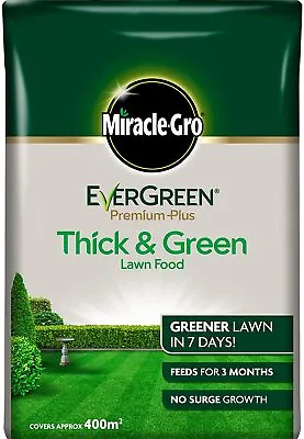Miracle Gro EverGreen Premium Plus Thick & Green Lawn Food 8kg / 400m2 • £41.04