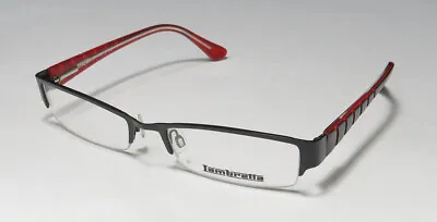 Lambretta Lam0006 Black/red Half Rim Slim Fit Shape Modern Designer Eyeglasses • $14.99