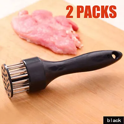 Professional Meat Tenderizer Stainless Steel Needle Cooking Hammer Kitchen Tool • $5.99