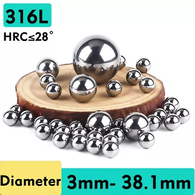 Stainless Steel 316 Ball Bearings -Metric Size 3mm-38mm AISI 316 High Precision • $2.70