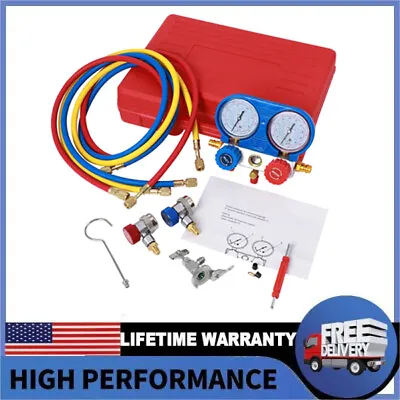 HVAC A/C AC Refrigeration Manifold Gauge Set Air Conditioner Kit Pressure Guage • $49.59