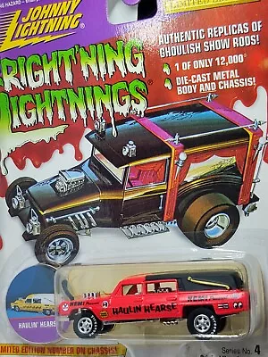 VTG. 1997 Johnny Lightning Fright'ning Lightning Haulin Hearse Hemi Powered   G4 • $29.99