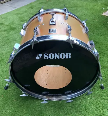 $450.38 • Buy SONOR Phonic 22''X14  Bass Drum Beech Shell Metallic Bronze Made In Germany