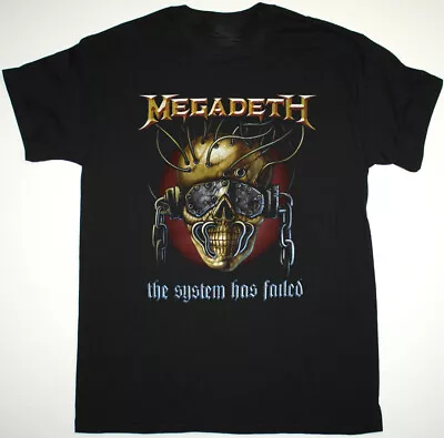 Megadeth THE SYSTEM HAS FAILED Cotton Unisex Black Full Size Tee Shirt • $14.99