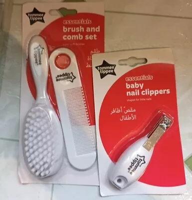 Tommy Tippee Nail Clippers And Essential Basics Brush And Comb Set • £7.49