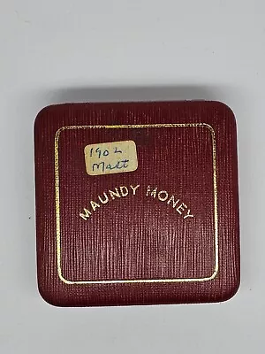 Great Britain 1902 Matte Maundy Money Emty Box Only • $21.27