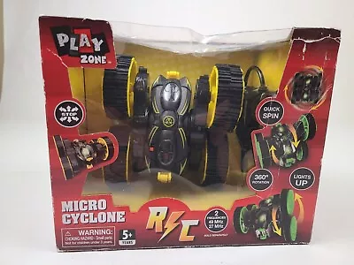 Play Zone RC Micro Cyclone Remote Radio Control Car Yellow Kids 5+ Toy • $14.99