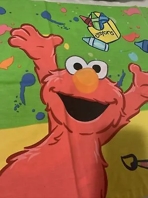 Sesame Street Elmo & Cookie Monster Double Sided One Pillowcase  Vintage Retro • $10