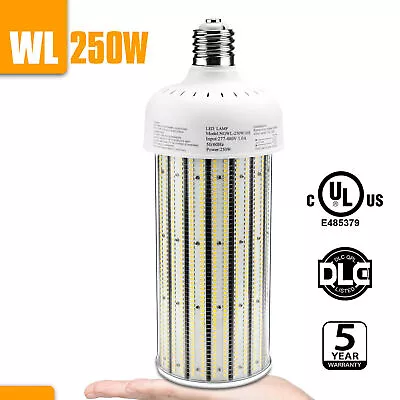 DLC 250W LED Corn Cob Light Bulb E39 Mogul Base Warehouse Garage High Bay Lights • $97.06