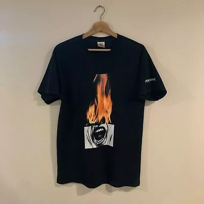 $370.43 • Buy 100% Authentic 2003 Robert Longo 'Man On Fire' Fotofolio T-Shirt Size L Large