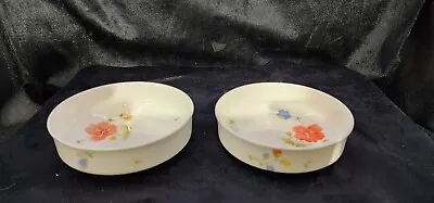 Mikasa Just Flowers Fruit Bowls Set Of 2 - 5   • $29.95