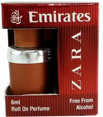 ZARA Emirates Roll On Attar Ittar 6ml Free From Alcohol- Enhancing Mood • $18.01