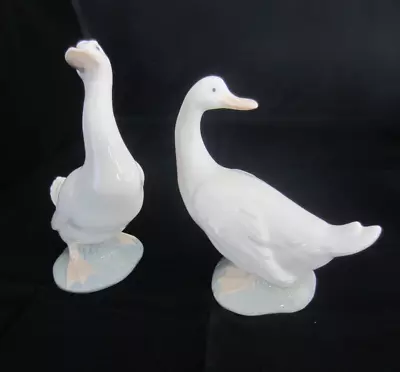 Pair Of NAO Lladro Geese / Ducks Figurines Excellent Condition • £9.99