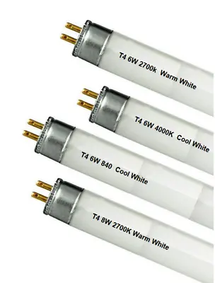 T4 Fluorescent Tubes 6w & 8w Under Cabinet Flourescent Lamps Warm Or Cool White  • £7.99