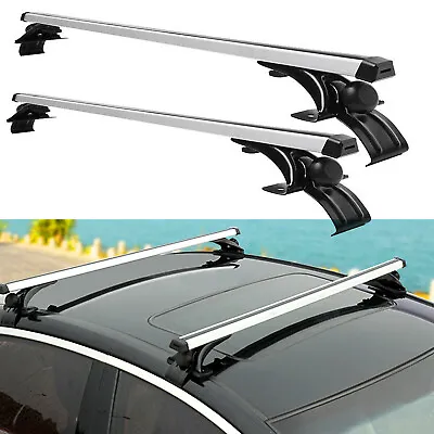 Universal 48in Top Roof Rack Cross Bar Kit Cargo Carrier Aluminum Crossbar Rack • $58.79