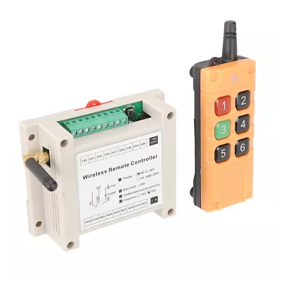 Wireless Remote Control RF Switch 433mhz DC 12V 6CH 6 Channel 10A Relay Receiver • $32.19