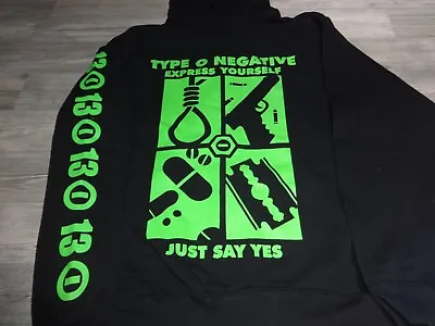 Type O Negative Zipper Hoodie Zip Jacke Carnivore Him Korn Misfits Danzig L • £60.43