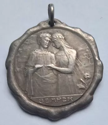 $39 • Buy LA PAZ / BOLIVIA 1908 WEDDING MARRIAGE SILVER ? MEDAL / LARA Y CARRASCO