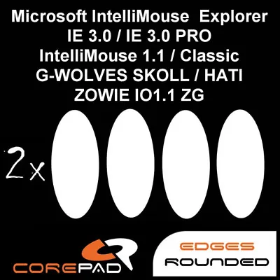 Corepad Skatez Microsoft IntelliMouse Explorer 3 G-WOLVES SKOLL HATI Mouse Feet • $12.99