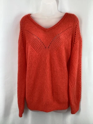 £25 • Buy Miss By Captain Tortue Red Mohair Blend Jumper UK M