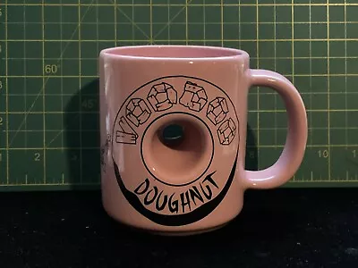Voodoo Doughnut Coffee Mug Cup The Magic Is In The Hole Pink Mug New Unused • $17
