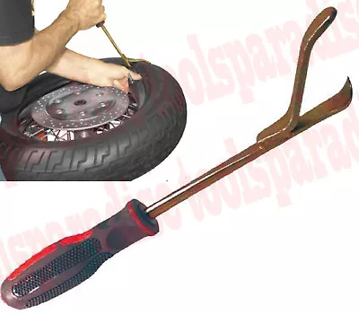 Motorcycle Bike Tire Changer Pry Bar Tamer Iron Bead Breaker Installing Tool • $77.68