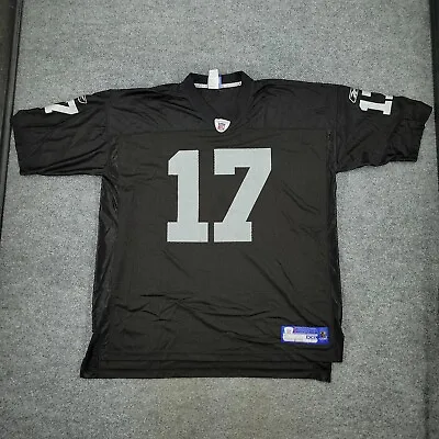 Oakland Raiders Jersey Shirt Men's 2XL Black NFL Football Mesh V-Neck Walker #17 • $25.19