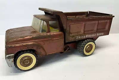 Vintage 1960's Toy STRUCTO HYDRAULIC DUMPSTER Dump Truck Pressed Steel 14  • $34.95