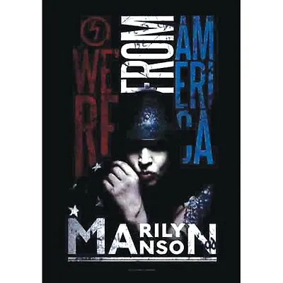 MARILYN MANSON - AMERICAN GRAFFITI - FABRIC POSTER - 30x40 WALL HANGING HFL1089 • $16.95