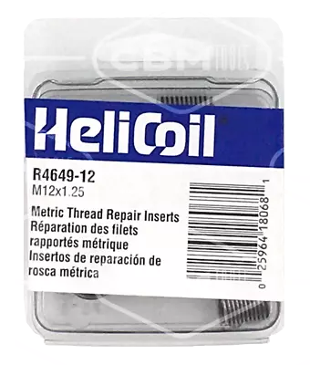 HeliCoil R4649-12 M12x1.25 Metric Thread Repair Inserts 6pk • $11.96