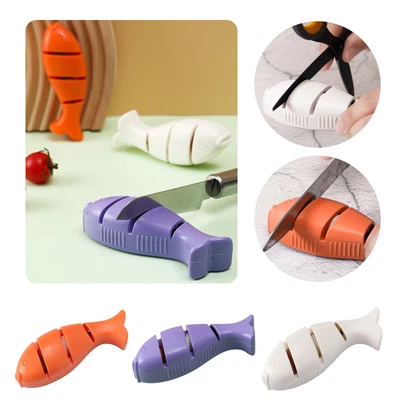 £5.33 • Buy Wall Hanging Plate Rack Fish Shaped Knifee Sharpener Creative Fish Shaped Mini