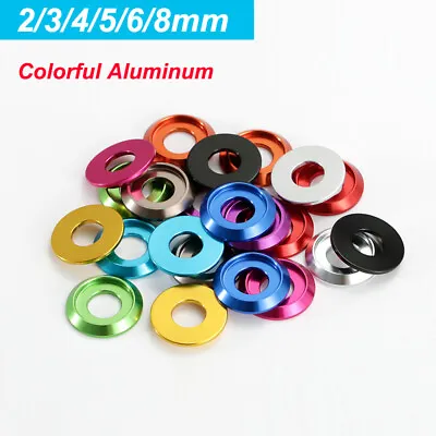 Aluminum Washers Washers Colorful Metal Gaskets Pan Head 2/3/4/5/6/8mm • $1.79