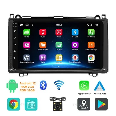 For Mercedes Vito Viano Sprinter Android 12 Car Radio Stereo CarPlay Sat Nav 9  • £198.89