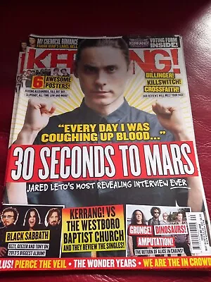 £0.99 • Buy Kerrang 1466 Jared Leto 30 Seconds To Mars My Chemical Romance Frank Iero Black